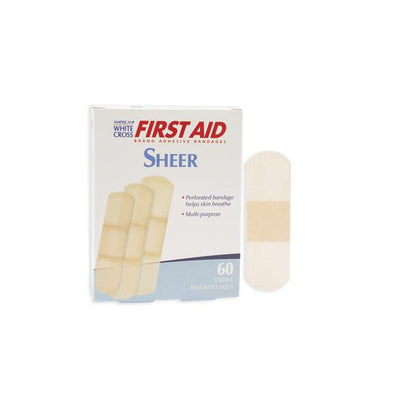 Bandage Adhesive Strip Adh Ctng American White Cross 2x4" Sheer LF 1200/Case - Surgical Supplies NY